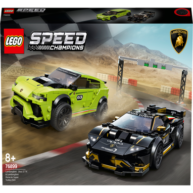 LEGO 76899 Speed Champions - Lamborghini Urus ST-X & Lamborghini Huracán Super Trofeo EVO