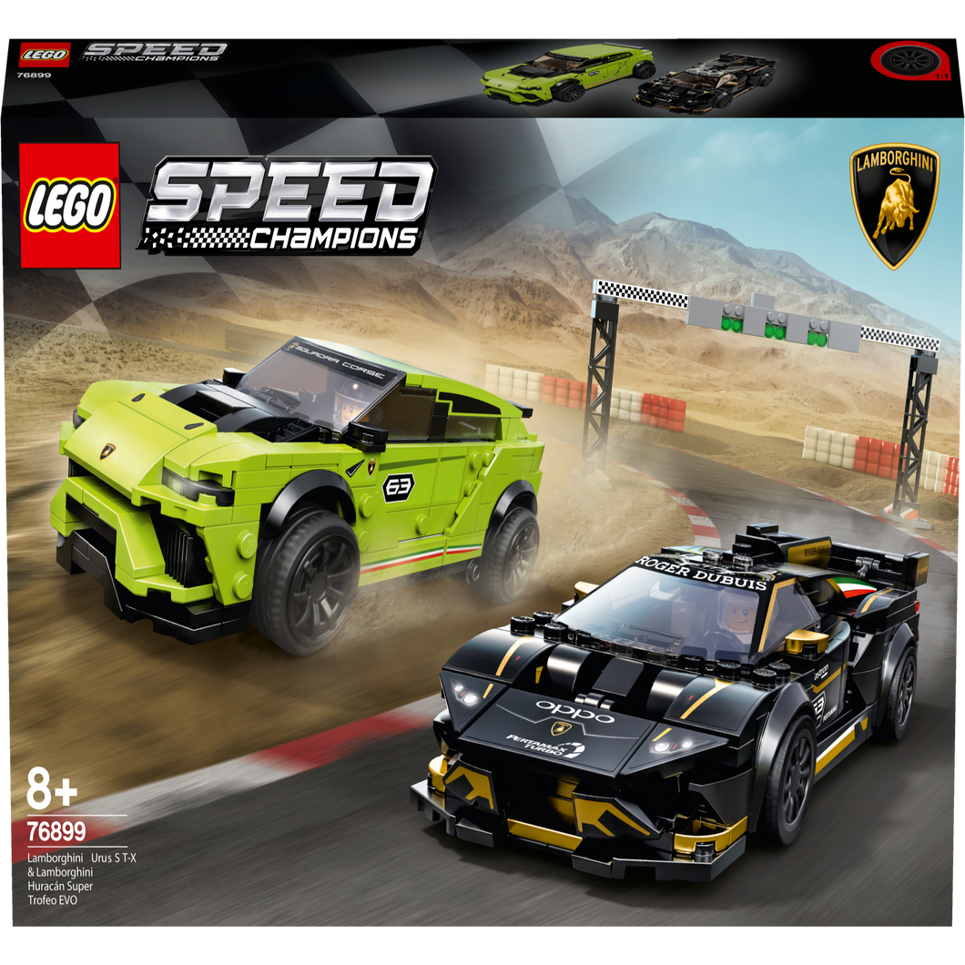 LEGO 76899 Speed Champions - Lamborghini Urus ST-X & Lamborghini Huracán Super Trofeo EVO