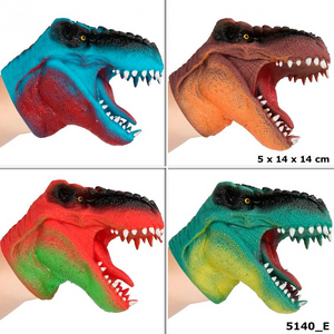 Depesche 5140 Dino World - Handpuppe Dinosaurier-Kopf