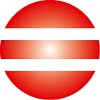 goki 741432 Heimess - Clickperlen - Clickhalbperle rot/weiß gestreift