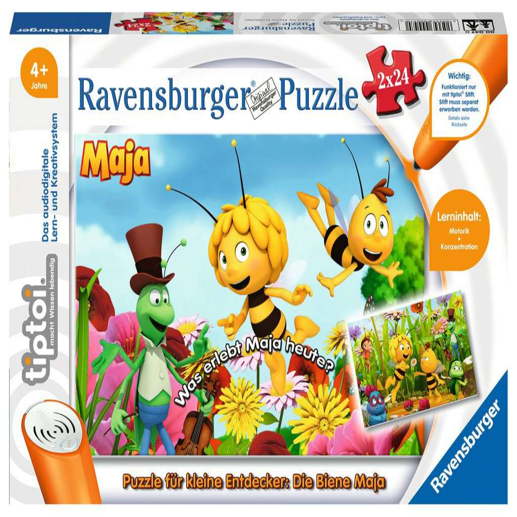 Ravensburger 00047 tiptoi - Puzzle für kleine Entdecker: Biene Maja