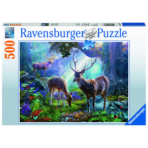 Ravensburger 14828 Erwachsenen-Puzzle - # 500 - Hirsche im Wald