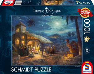 Schmidt Spiele 59676 Schmidt Puzzle - # 1000 - Thomas Kinkade Spirit - Jesu Geburt