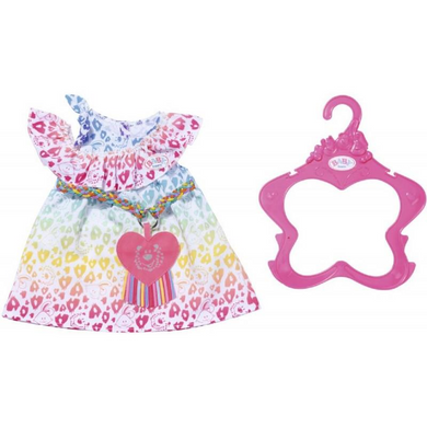 Zapf Creation 829219 Baby Born - Rainbow Leo Kleid 43 cm
