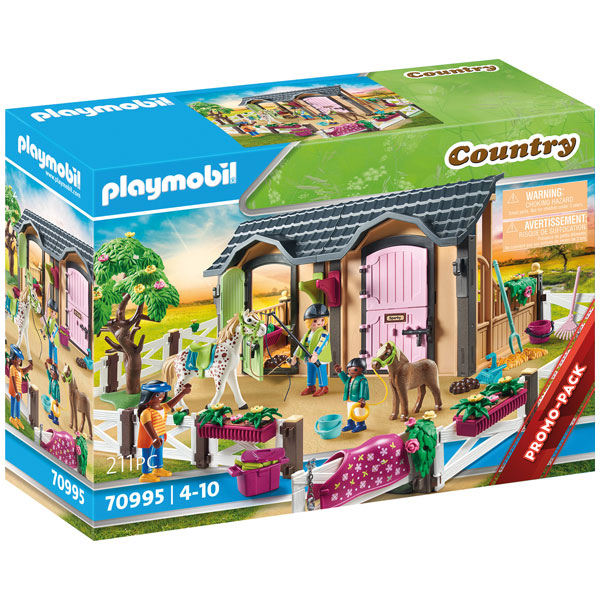 Playmobil 70995 Country - Reiterhof - Reitunterricht mit Pferdeboxe