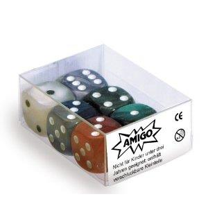 Amigo 61 Würfel Set - Perlmutt - W06 - 6 Stück - farblich gemischt