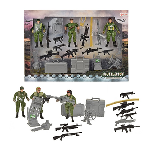 Toi-toys 15092A Spielset Militär mt 3 Soldaten und Zubehör