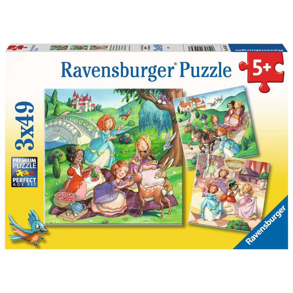Ravensburger 05564 Kinder-Puzzle - Kleine Prinzessinnen (3x49 Teile)