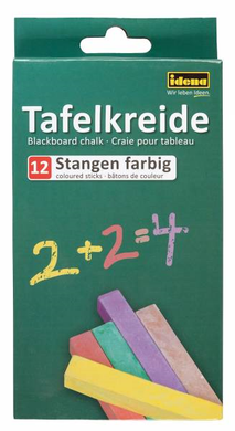 Iden 621724 Idena - Kreativ - Tafelkreide - 12 Stangen (farbig)