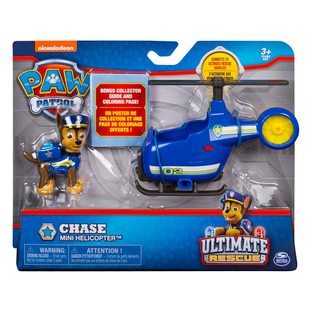 Spin Master 20101478 Paw Patrol - Ultimate Rescue - Chase mit kleinem Helikopter