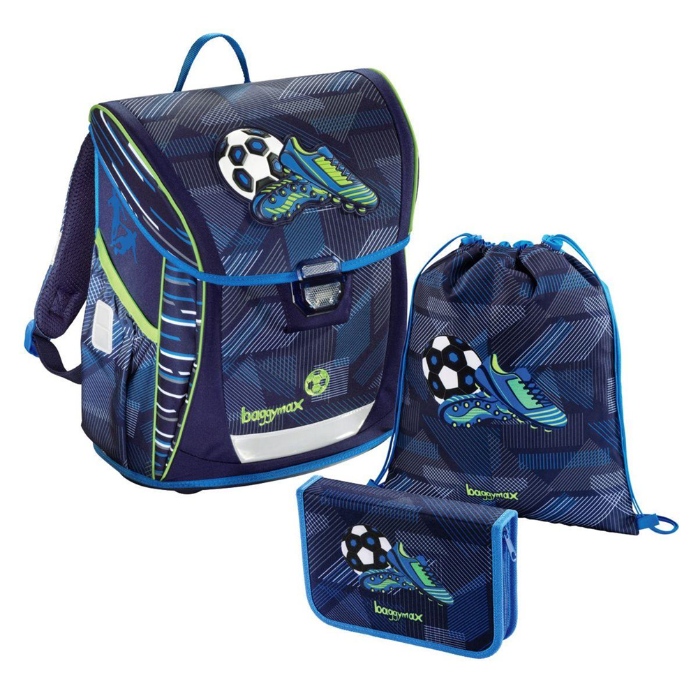 Hama GmbH 138524 baggymax - Schulranzenset Fabby Soccer Goal - 3-teilig