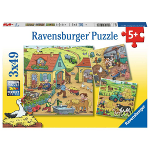 Ravensburger 05078 Kinder-Puzzle - # 49 - Viel los auf dem Bauernhof