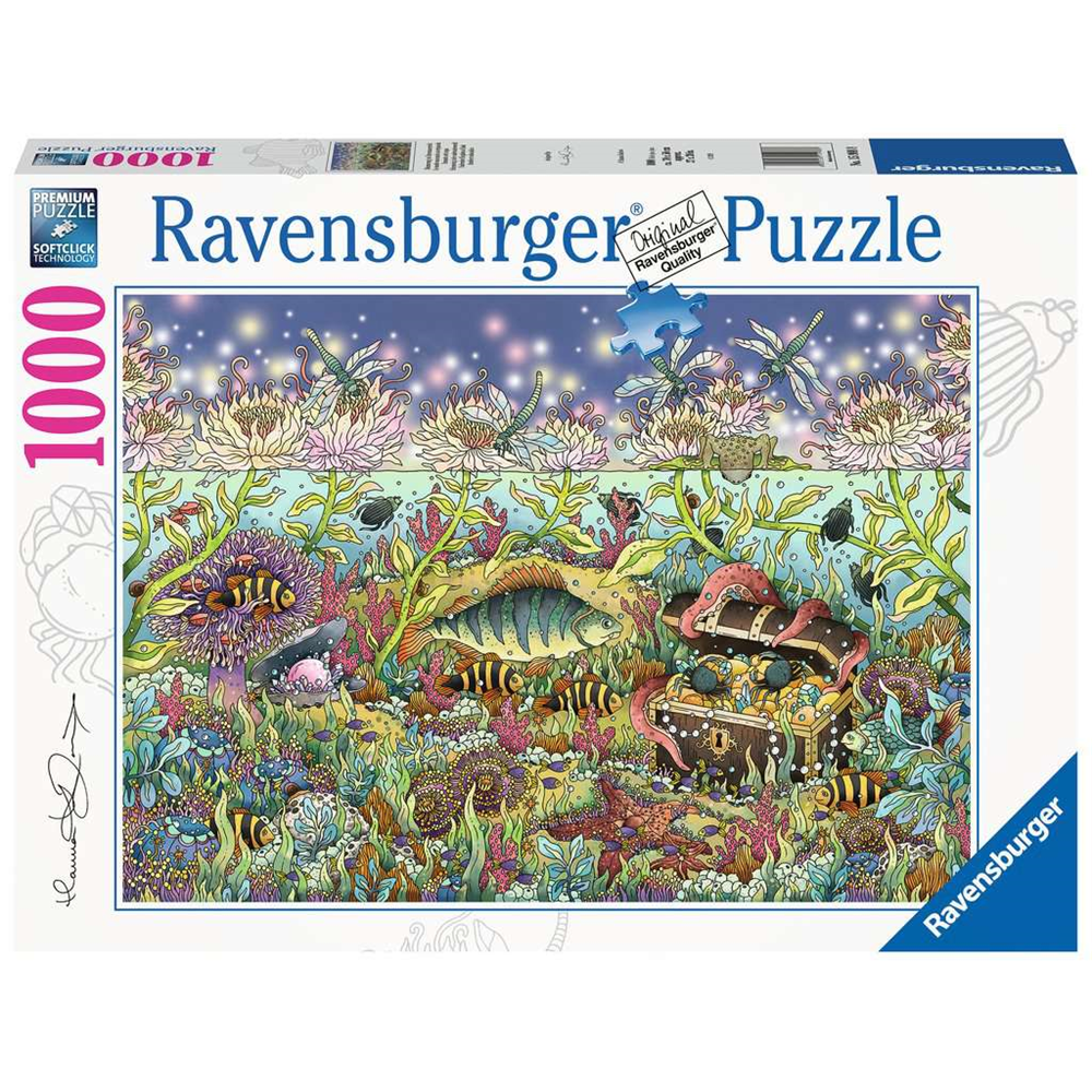 Ravensburger 15988 Erwachsenen-Puzzle - # 1000 - Dämmerung im Unterwasserreich