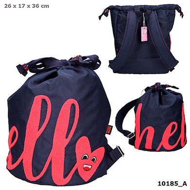 Depesche 010185 TOP Model - Rucksack HELLO - dunkelblau