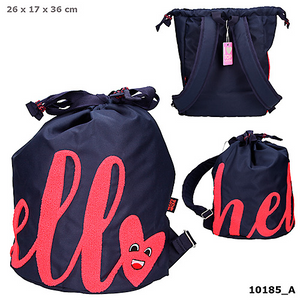 Depesche 010185 TOP Model - Rucksack HELLO - dunkelblau
