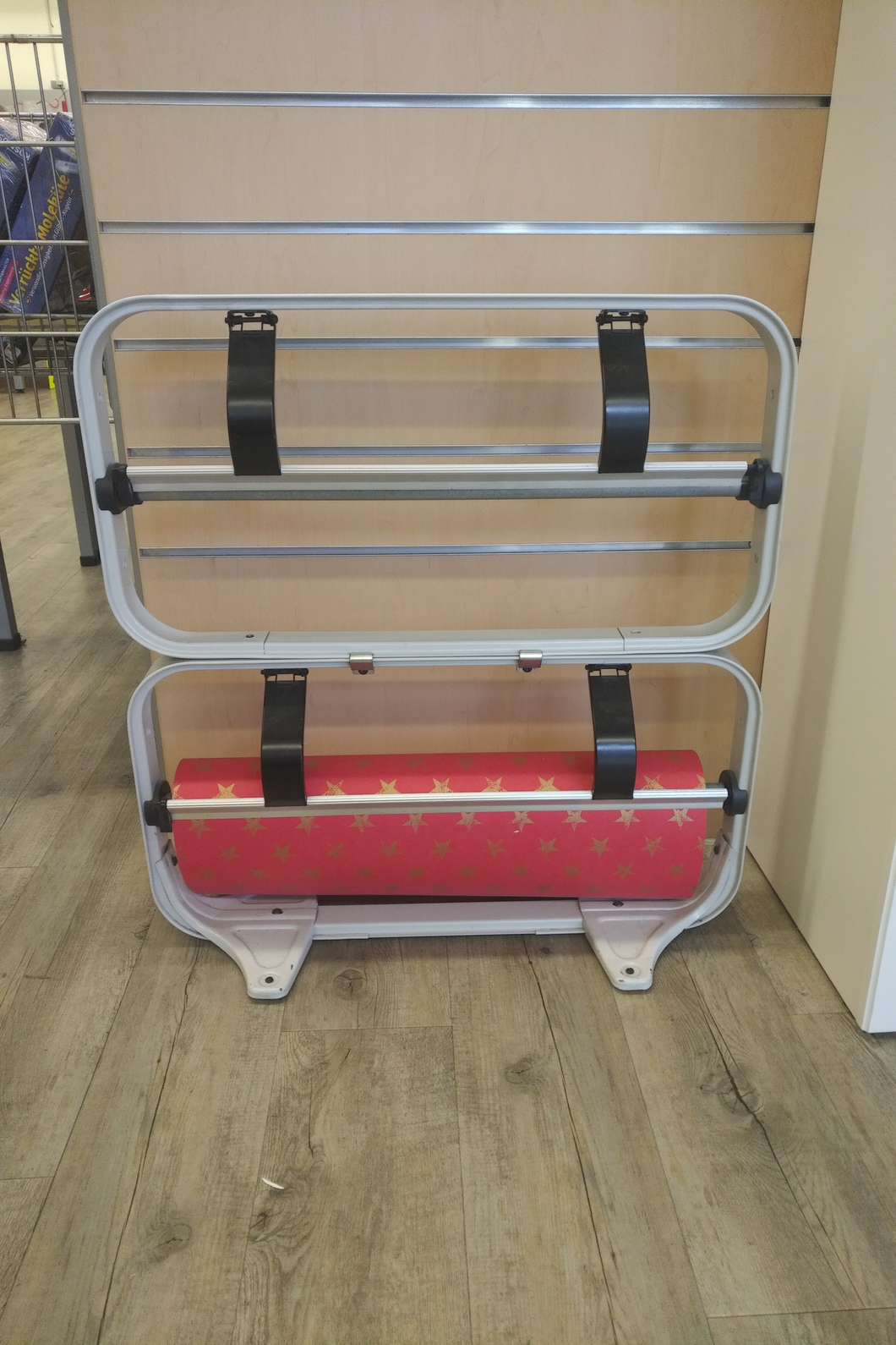 Doppel-Geschenkpapierabroller für 50 cm Rollen - Ladenausstattung - GEBRAUCHT - #2073