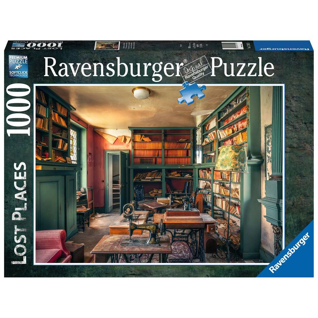 Ravensburger 17101 Erwachsenen-Puzzle - # 1000 - Lost Places - Mysterious Castle Library