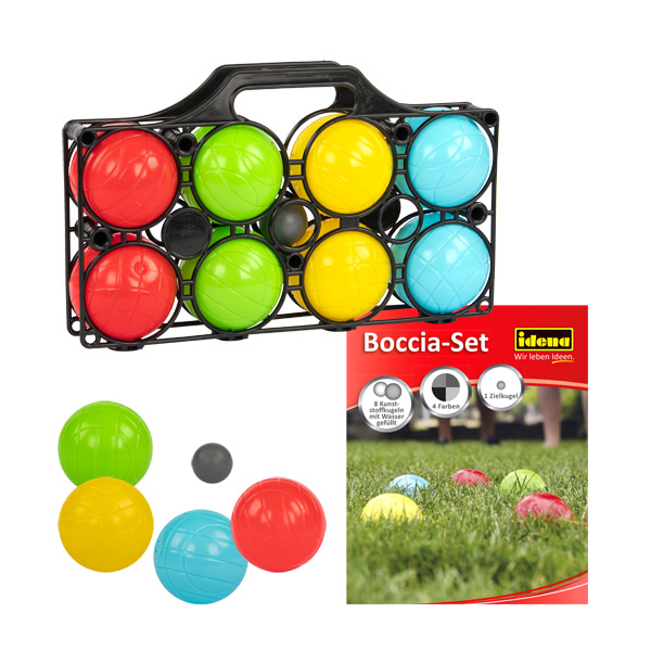 Iden 40409 Idena - Outdoor - Boccia-Set (8 Kugeln)