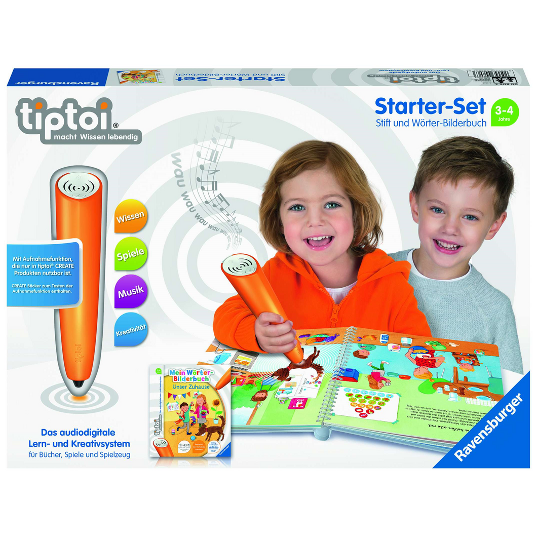 Ravensburger 806 tiptoi - Starter-Set: Stift und Wörter-Bilderbuch
