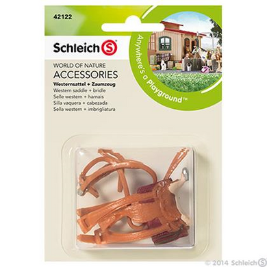 Schleich 42122 Horse Club - Westernsattel + Zaumzeug