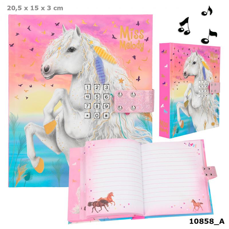 Depesche 10858 Miss Melody - Tagebuch mit Code und Sound- weißes Pferd