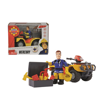 Simba Dickie 109257657 Simba Toys - Feuerwehrmann Sam - Mercury-Quad mit Figur